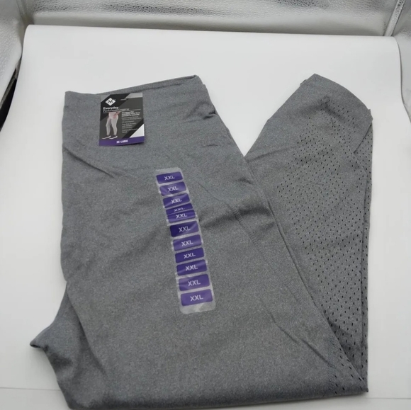 Members Mark Ladies Everyday Perforated Legging XXL Gray - Picture 2 of 2
